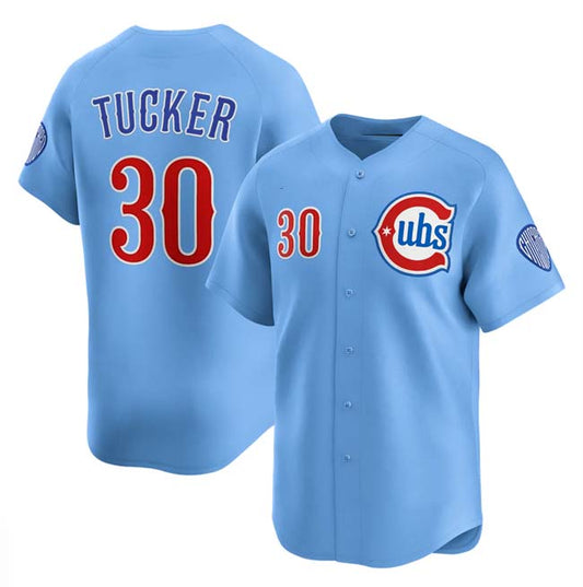 Chicago Cubs #30 Kyle Tucker Blue 2024-25 2nd Alternate Limited Stitched Baseball Jersey