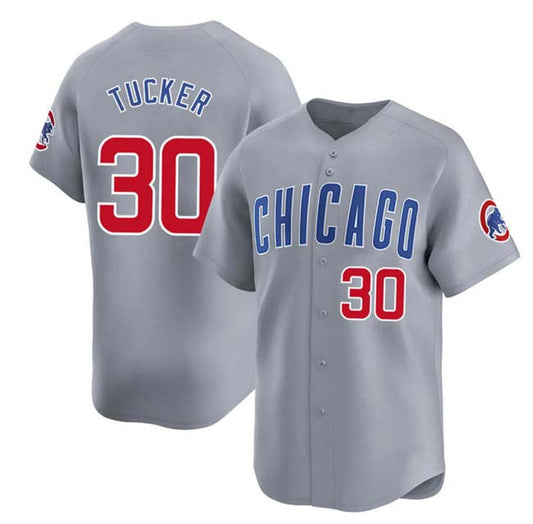 Chicago Cubs #30 Kyle Tucker Grey 2025 Limited Stitched Baseball Jersey