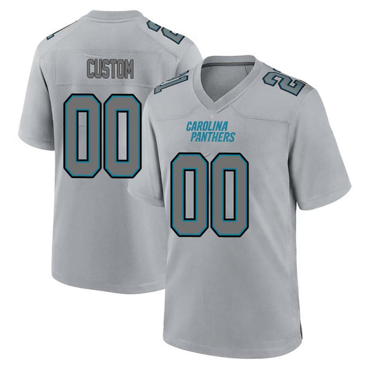 Custom Carolina Panthers 2024 Gray Atmosphere Fashion Game Stitched Football Jersey