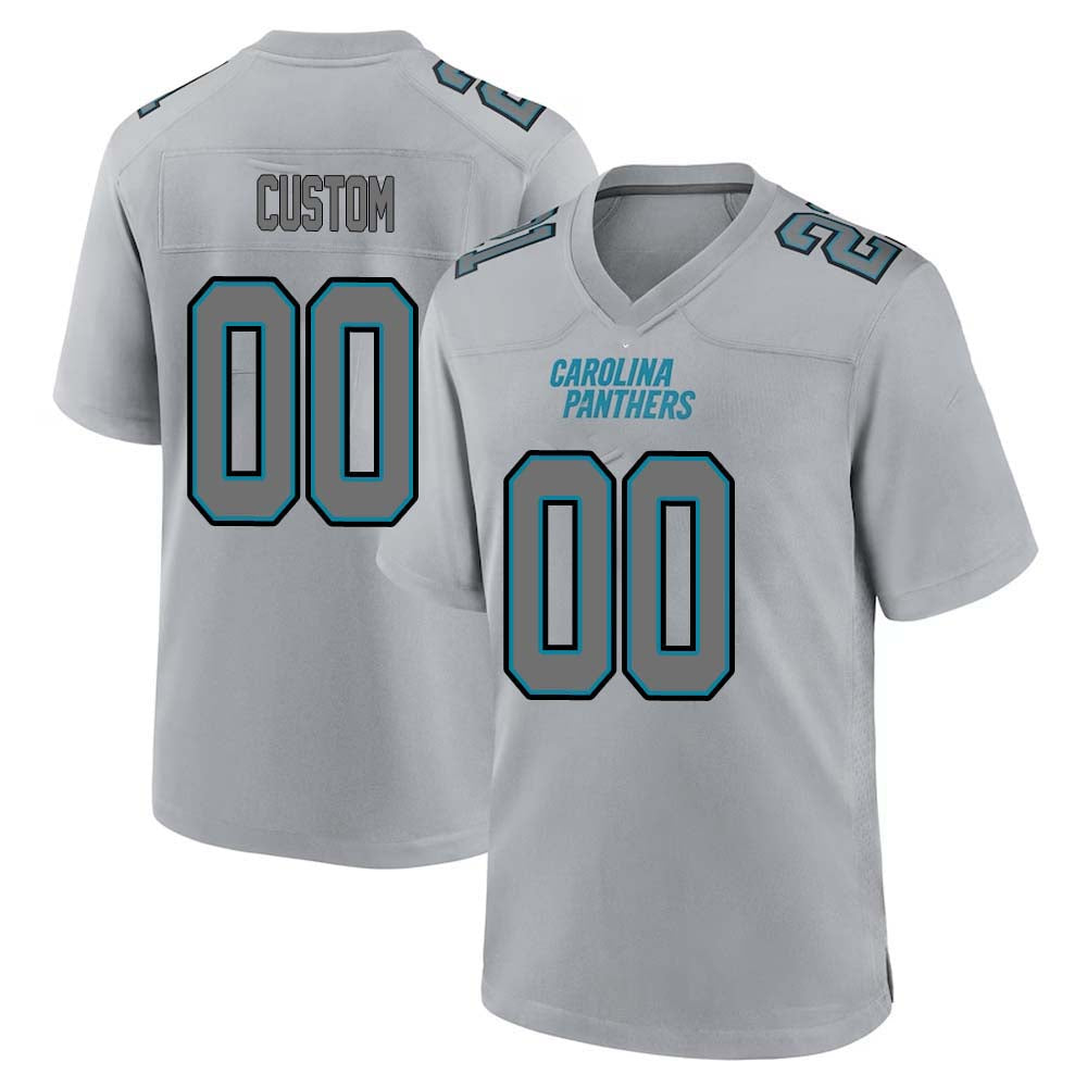 Custom Carolina Panthers 2024 Gray Atmosphere Fashion Game Stitched Football Jersey