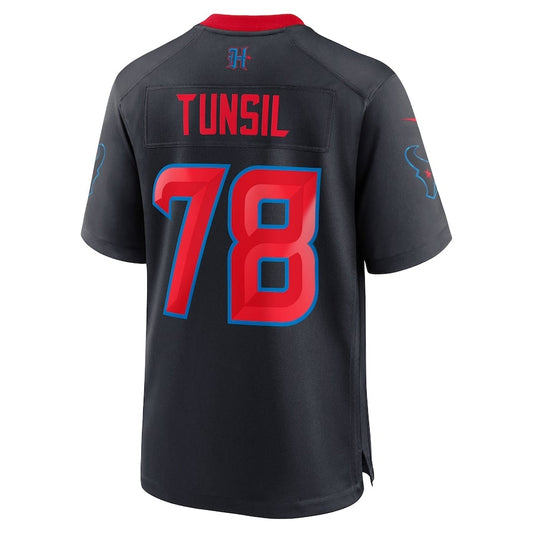 H.Texans 78 Laremy Tunsil Navy 2nd Alternate Game American Football Jersey