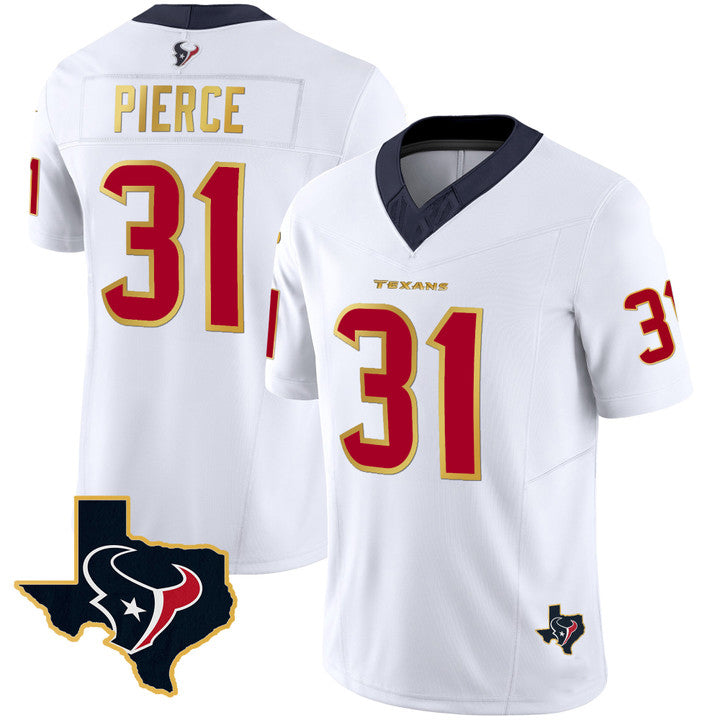 H.Texans #31 Dameon Pierce Red Vapor Limited Jersey Stitched American Football Jerseys