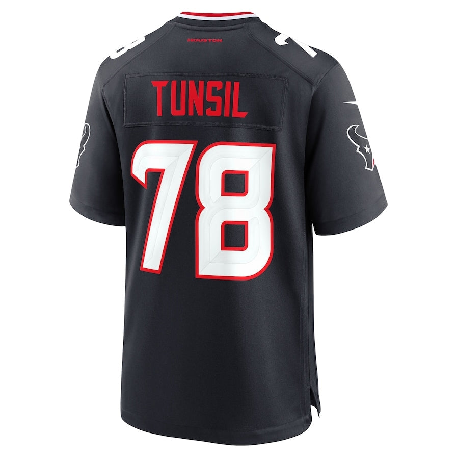 H.Texans #78 Laremy Tunsil Navy Team Game American Football Jersey