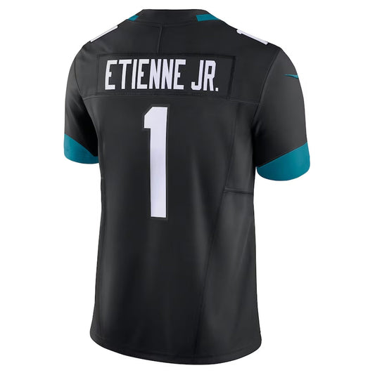 J.Jaguars #1 Travis Etienne Black Vapor F.U.S.E. Limited Stitched American Football Jerseys