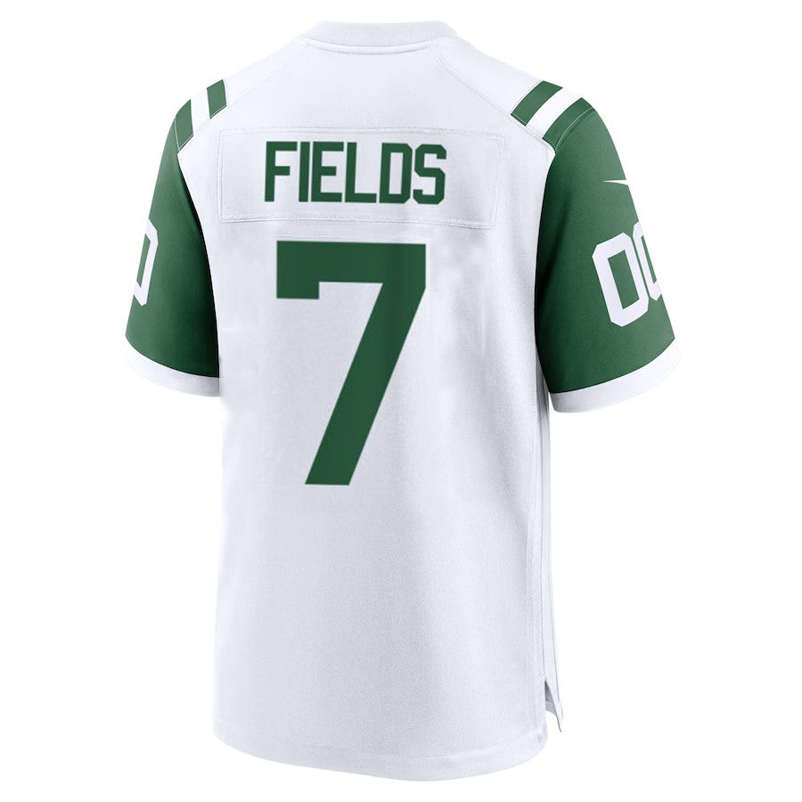 NY.Jets #7 Justin Fields White Game Stitched American Football Jerseys
