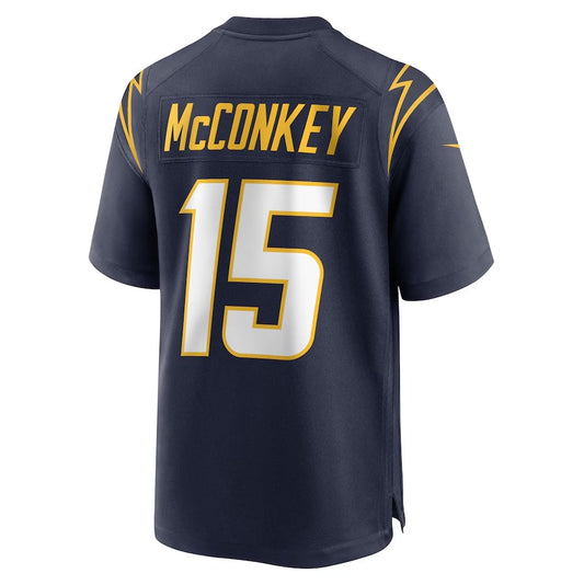 LA.Chargers #15 Ladd McConkey Navy Alternate Game Stitched American Football Jerseys