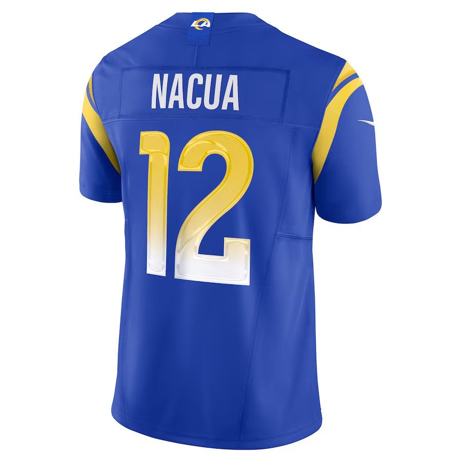 LA.Rams #12 Puka Nacua Royal Vapor F.U.S.E. Limited Stitched American Football Jerseys