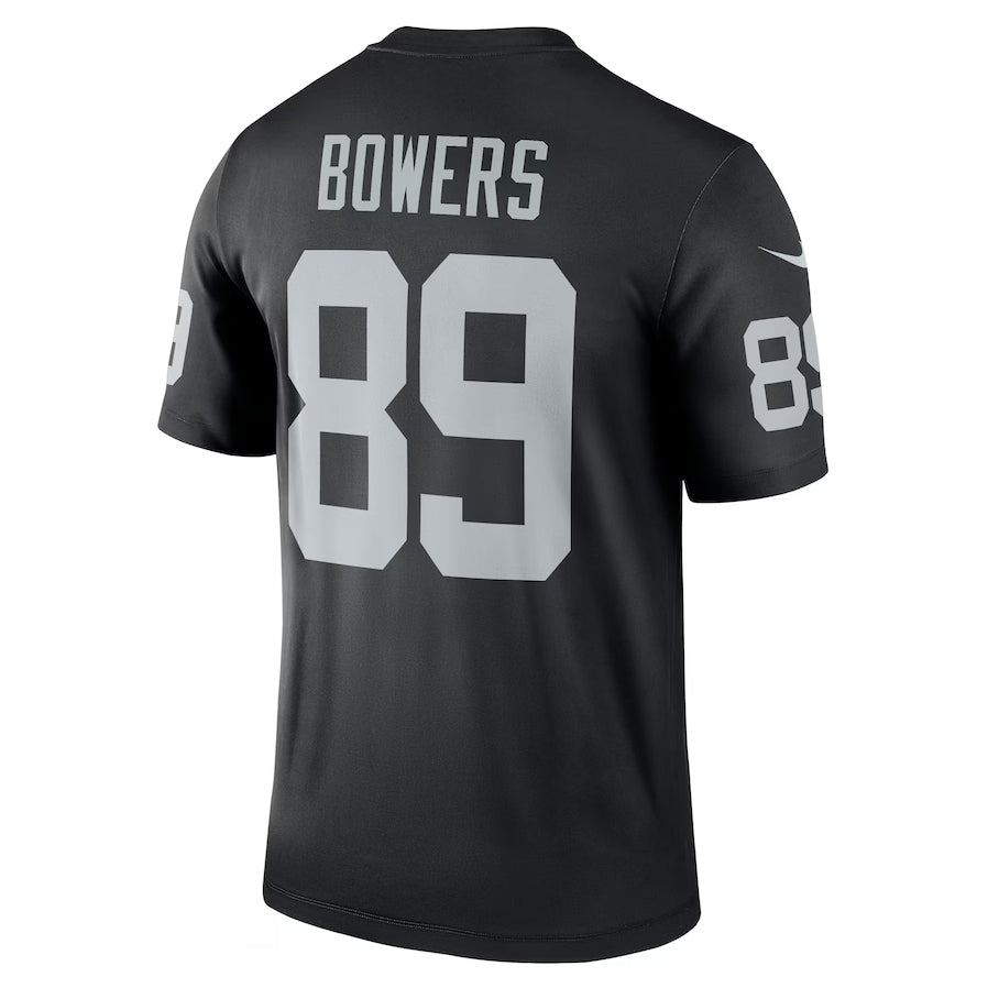 LV.Raiders #89 Brock Bowers Black Team Legend Stitched American Football Jerseys