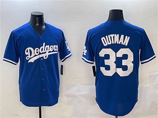 Los Angeles Dodgers #33 James Outman Royal Cool Base Stitched Baseball Jersey