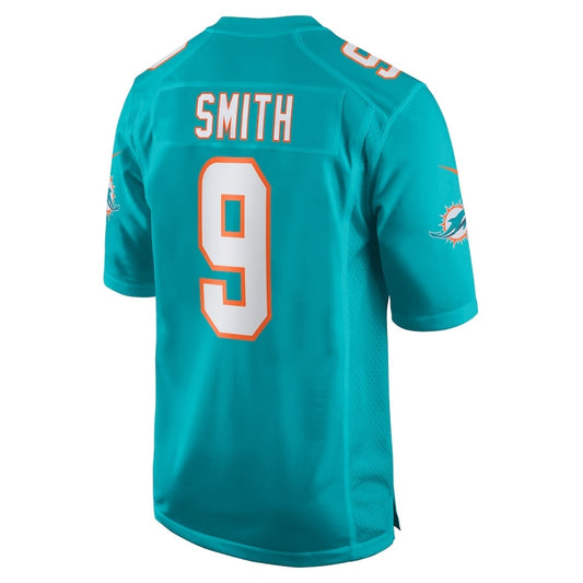 M.Dolphins #9 Jonnu Smith Aqua Game Stitched American Football Jerseys