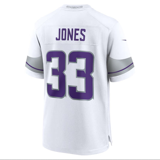 MN.Vikings #33 Aaron Jones White Alternate Game Player Stitched American Football Jerseys