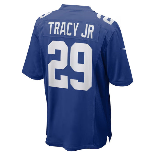 NY.Giants #29 Tyrone Tracy Jr. Royal Team Game Stitched American Football Jerseys