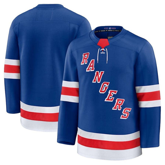 NY.Rangers Fanatics Home Premium Jersey - Blue Stitched American Hockey Jerseys