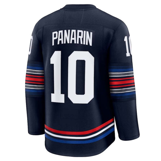 NY.Rangers #10 Artemi Panarin Fanatics Alternate Premium Jersey - Navy Stitched American Hockey Jerseys