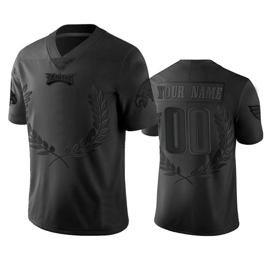 Philadelphia Eagles Custom Black Vapor Limited Jersey