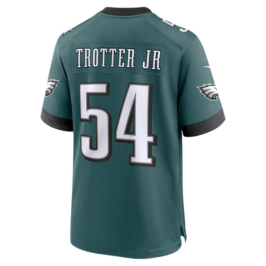 P.Eagles #54 Jeremiah Trotter Jr. Game Jersey - Green Football Jerseys