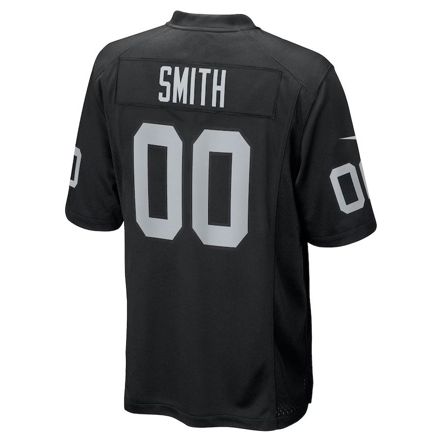 LV.Raiders #00 Geno Smith Black Game Stitched American Football Jerseys
