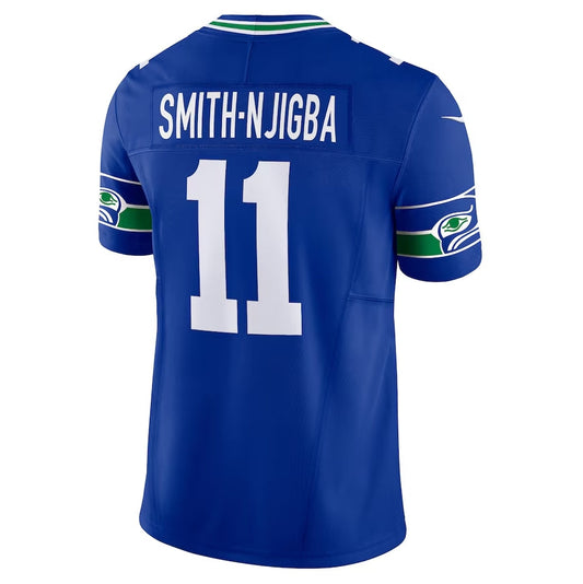 S.Seahawks #11 Jaxon Smith-Njigba Royal Alternate Vapor F.U.S.E. Limited Stitched American Football Jerseys