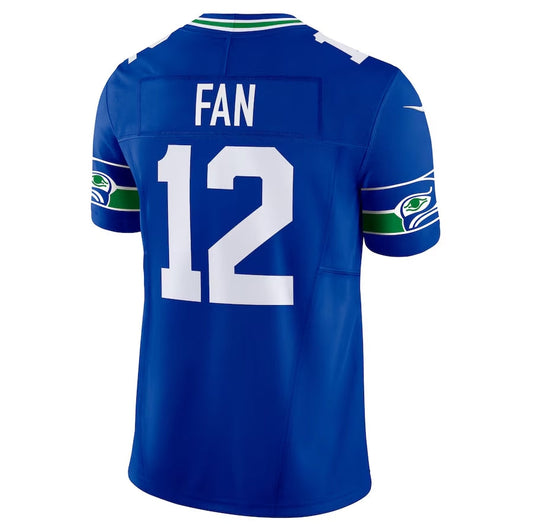 S.Seahawks #12S Fan Royal Vapor F.U.S.E. Limited Stitched American Football Jerseys