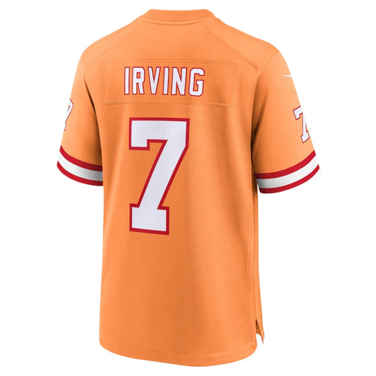 TB.Buccaneers #7 Bucky Irving Orange Alternate Game Stitched American Football Jerseys