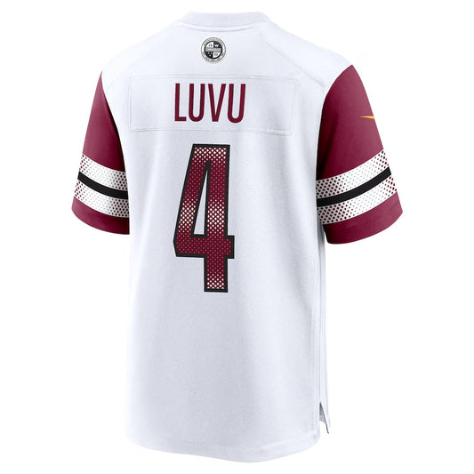 W.Commanders #4 Frankie Luvu White Game Stitched American Football Jerseys