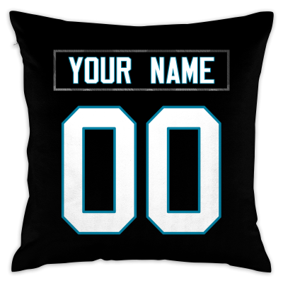 Custom Football Carolina Panthers Decorative Throw Pillow 18 x 18 Print Personalized Style Customizable Design Team Any Name & Number