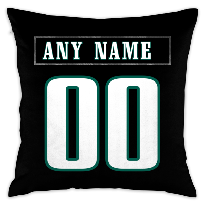 Custom Football Philadelphia Eagles Decorative Throw Pillow Cover 18" x 18"- Print Personalized Style Customizable Design Team Any Name & Number