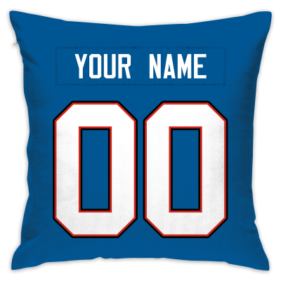Custom Football Buffalo Bills Decorative Pillowcase 18" x 18"- Print Personalized Style Customizable Design Team Any Name & Number