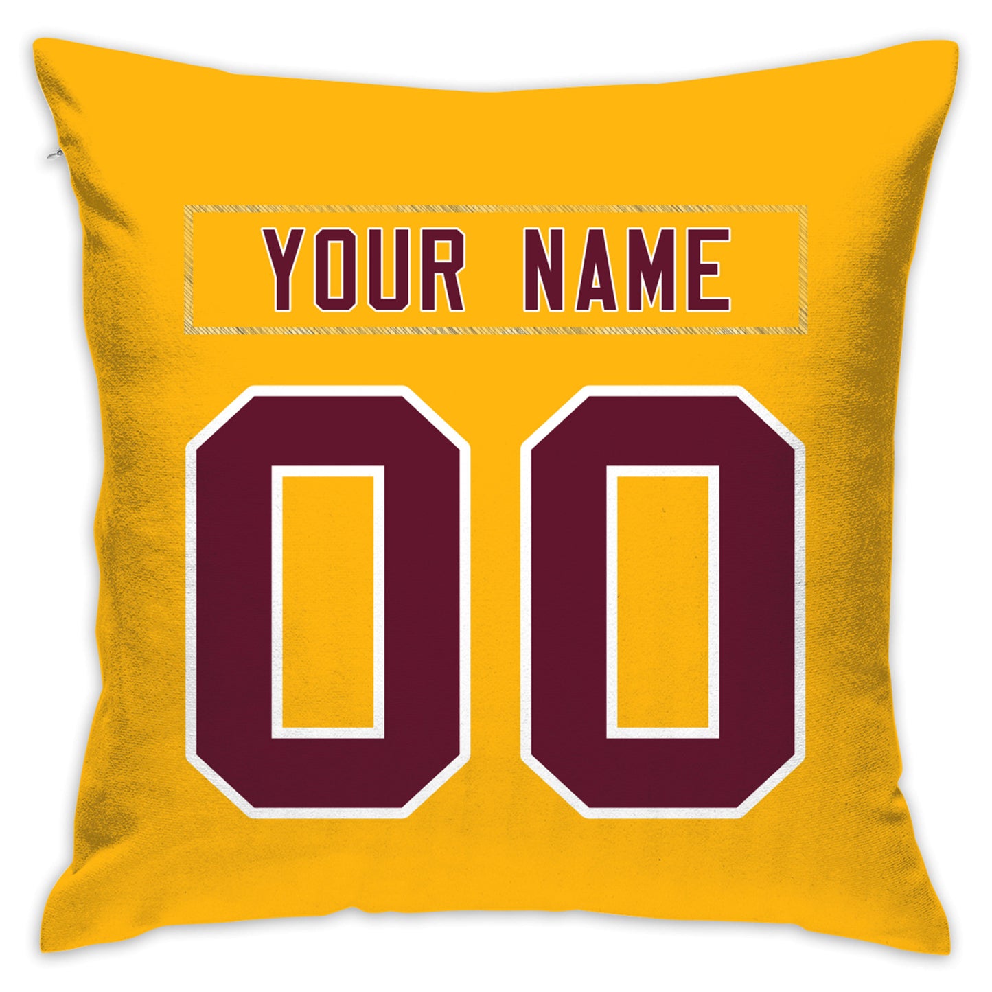 Custom Washington Football Team Decorative Throw Pillow Cover 18" x 18"- Print Personalized Style Customizable Design Team Any Name & Number