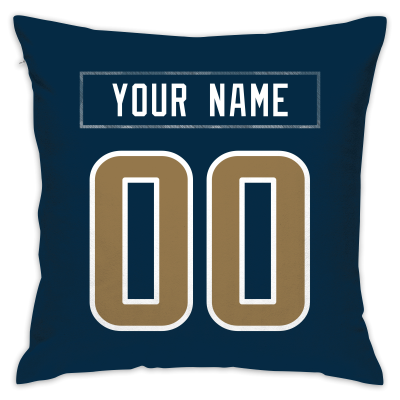 Custom Football Los Angeles Rams Decorative Throw Pillow Cover 18" x 18"- Print Personalized Style Customizable Design Team Any Name & Number