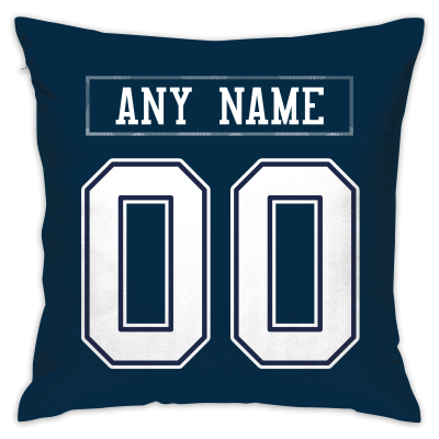 Custom Football Dallas Cowboys Decorative Throw Pillow Cover 18" x 18"- Print Personalized Style Customizable Design Team Any Name & Number