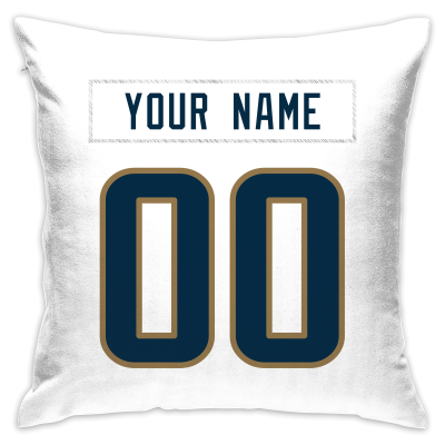 Custom Football Los Angeles Rams Decorative Throw Pillow Cover 18" x 18"- Print Personalized Style Customizable Design Team Any Name & Number