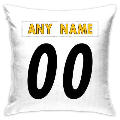 Custom Football Pittsburgh Steelers Decorative Throw Pillow Cover 18" x 18"- Print Personalized Style Customizable Design Team Any Name & Number
