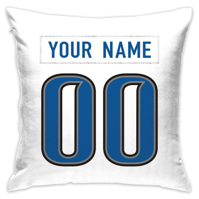 Custom Football Detroit Lions Decorative Throw Pillow Cover 18" x 18"- Print Personalized Style Customizable Design Team Any Name & Number