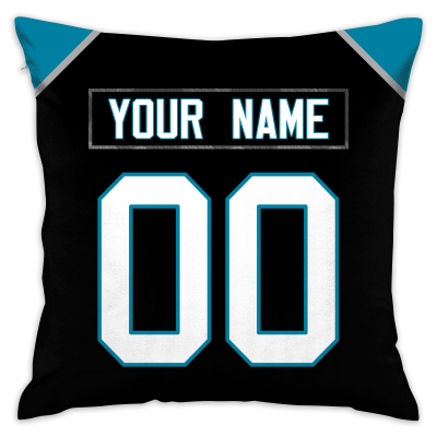 Custom Football Carolina Panthers Decorative Throw Pillow 18 x 18 Print Personalized Style Customizable Design Team Any Name & Number
