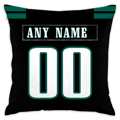 Custom Football Philadelphia Eagles Decorative Throw Pillow Cover 18" x 18"- Print Personalized Style Customizable Design Team Any Name & Number