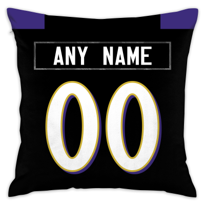 Custom Throw Pillow Football Baltimore Ravens Decorative Pillow Cover 18" x 18"- Print Personalized Style Customizable Design