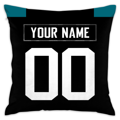 Custom Football Jacksonville Jaguars Decorative Throw Pillow Cover 18" x 18"- Print Personalized Style Customizable Design Team Any Name & Number