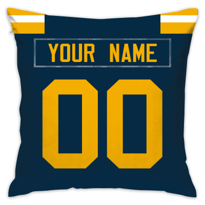 Custom Football Green Bay Packers Decorative Throw Pillow Cover 18" x 18"- Print Personalized Style Customizable Design Team Any Name & Number