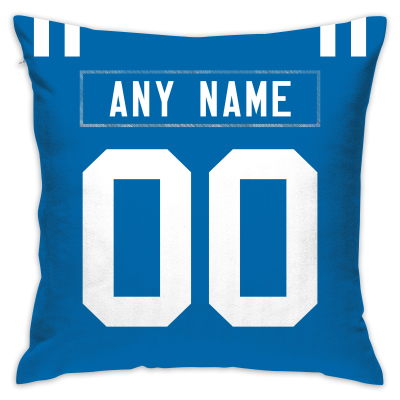 Custom Football Indianapolis Colts Decorative Throw Pillow Cover 18" x 18"- Print Personalized Style Customizable Design Team Any Name & Number
