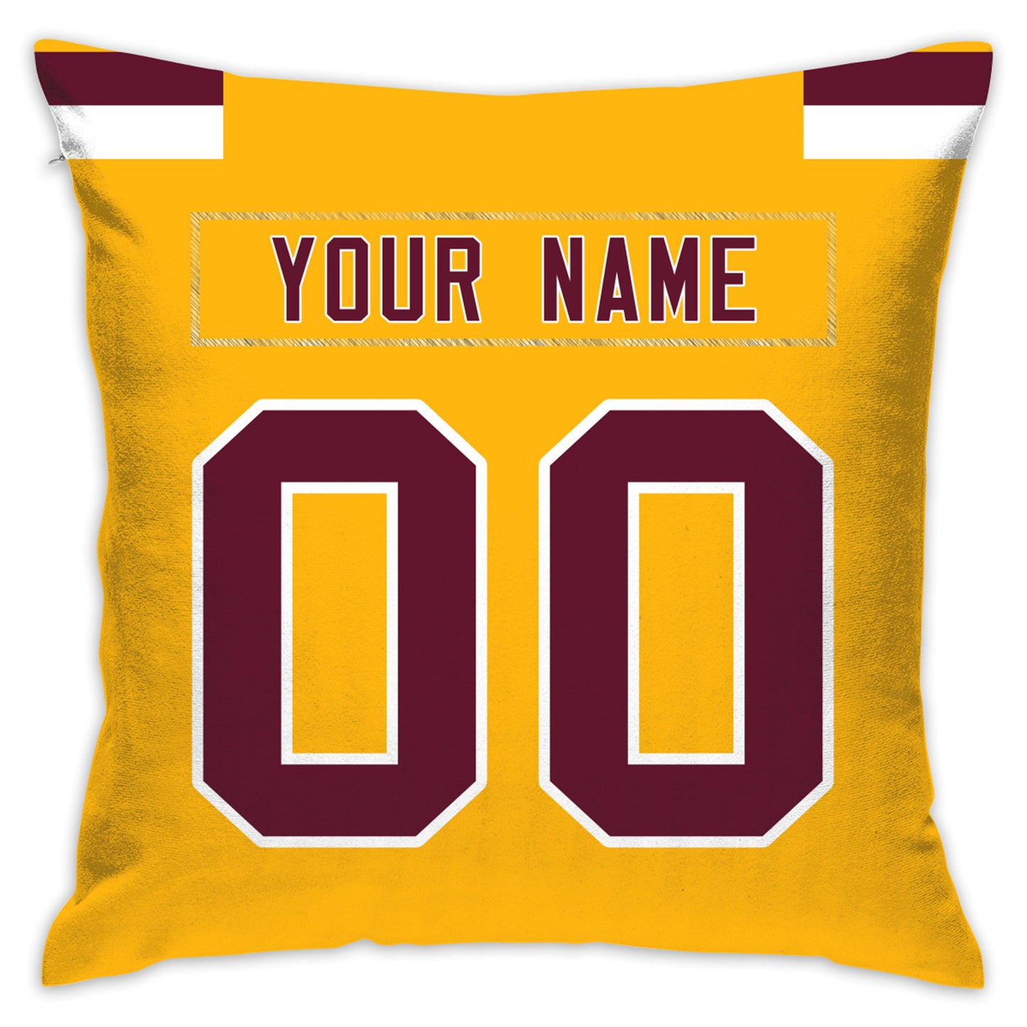 Custom Washington Football Team Decorative Throw Pillow Cover 18" x 18"- Print Personalized Style Customizable Design Team Any Name & Number