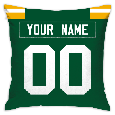 Custom Football Green Bay Packers Decorative Throw Pillow Cover 18" x 18"- Print Personalized Style Customizable Design Team Any Name & Number