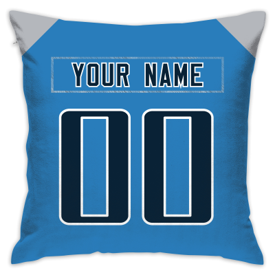 Custom Football Tennessee Titans Decorative Throw Pillow Cover 18" x 18"- Print Personalized Style Customizable Design Team Any Name & Number