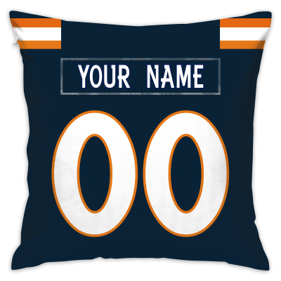 Custom Football Denver Broncos Decorative Throw Pillow Cover 18" x 18"- Print Personalized Style Customizable Design Team Any Name & Number
