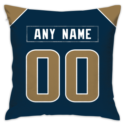 Custom Football Los Angeles Rams Decorative Throw Pillow Cover 18" x 18"- Print Personalized Style Customizable Design Team Any Name & Number
