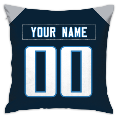 Custom Football Tennessee Titans Decorative Throw Pillow Cover 18" x 18"- Print Personalized Style Customizable Design Team Any Name & Number