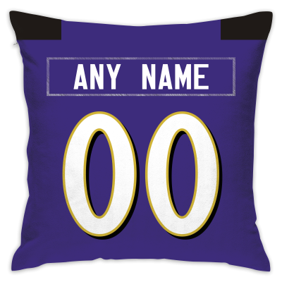 Custom Throw Pillow Football Baltimore Ravens Decorative Pillow Cover 18" x 18"- Print Personalized Style Customizable Design
