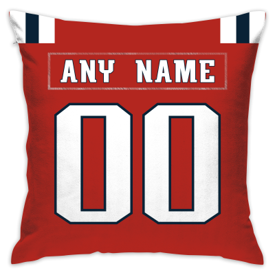 Custom Football New England Patriots Decorative Throw Pillow Cover 18" x 18"- Print Personalized Style Customizable Design Team Any Name & Number