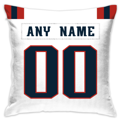 Custom Football New England Patriots Decorative Throw Pillow Cover 18" x 18"- Print Personalized Style Customizable Design Team Any Name & Number