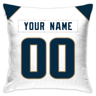 Custom Football Los Angeles Rams Decorative Throw Pillow Cover 18" x 18"- Print Personalized Style Customizable Design Team Any Name & Number